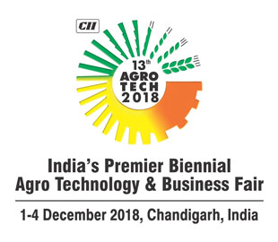 1-4 Aralık 2016 Hindistan Chandigarh AGROTECH Fuarı